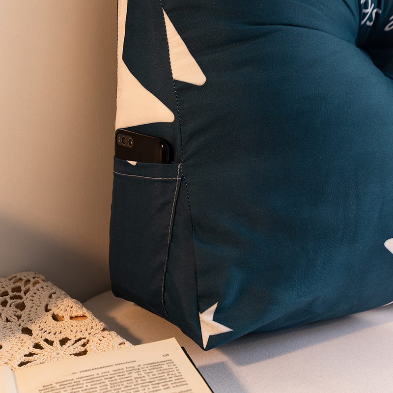 床头靠垫三角大靠背腰靠双人大靠枕床头靠背软包榻榻米床靠垫可拆