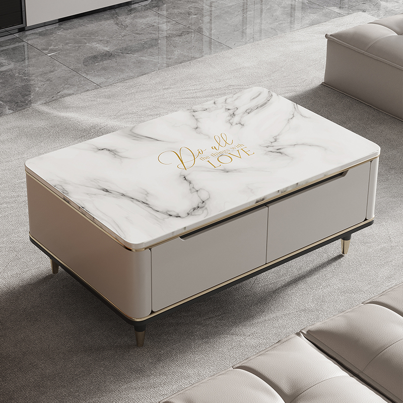 茶几垫桌垫客厅大理石纹高级感防水防油PVC2023新款隔热防烫定制