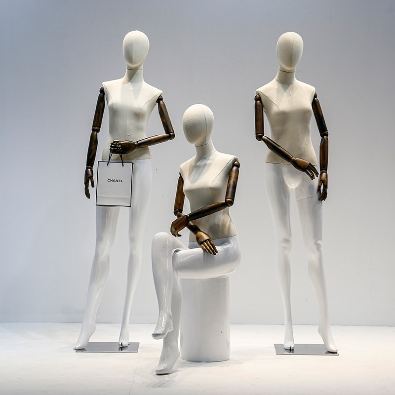 高档橱窗服装店模特道具女全身站模组合坐模展示陈列人体模特