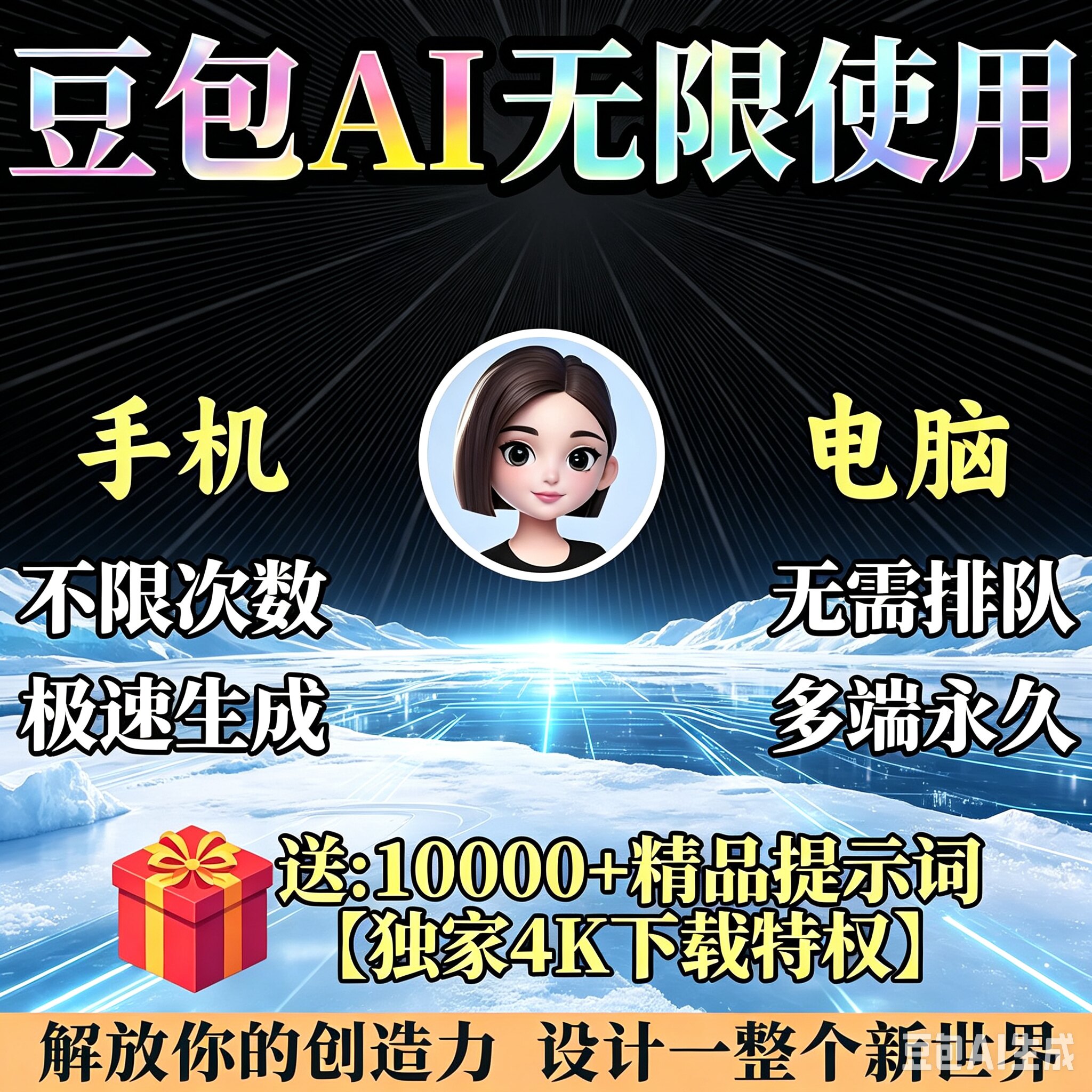 限生成图片视频限制额度永久免费豆包即梦电脑官方正版ai会员