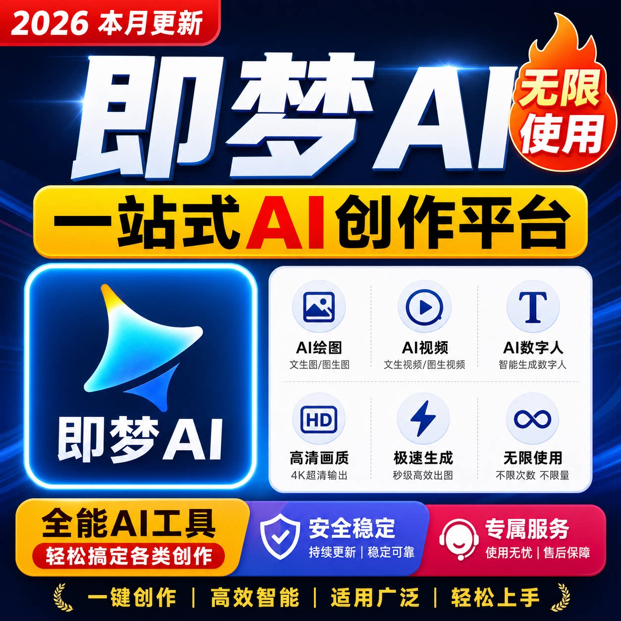 即梦ai无限会员积分无限帐号影片图片永久免费生成新版方法