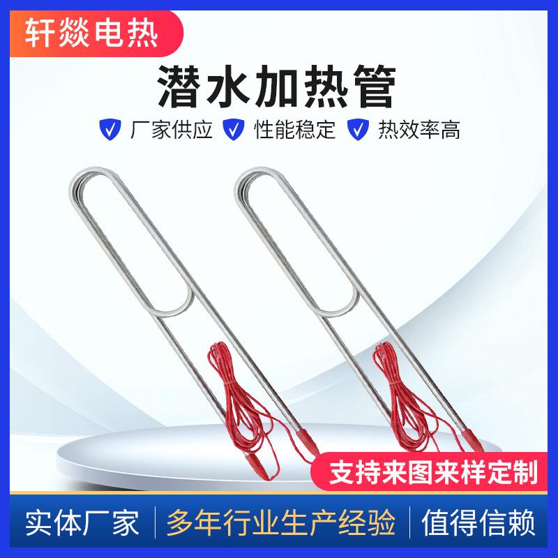 大功率投入式防水电热管搅拌站水池工业水槽工程水箱潜水加热管