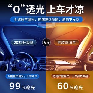 防晒汽车遮阳伞前挡风玻璃遮阳小车防晒罩隔热遮阳挡窗帘遮阳帘