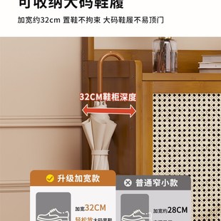 家用门口外鞋架多层2025新款入户轻奢高级感鞋柜室内楼道结实耐用