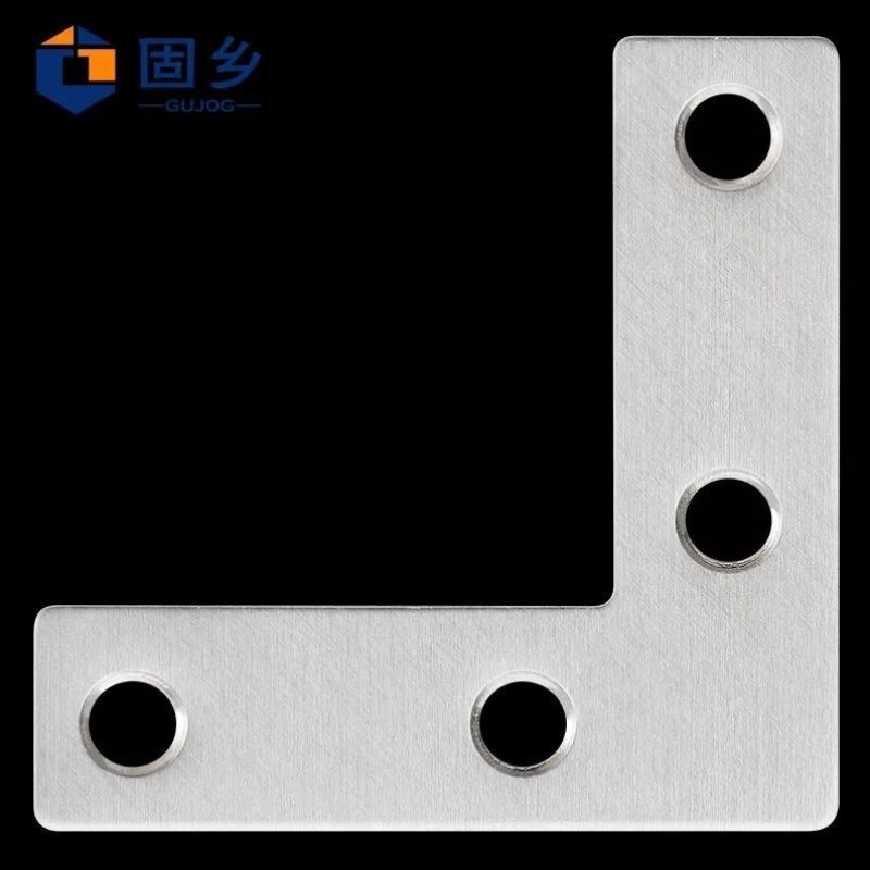 固乡不锈钢角码10片装固定角铁支架连接紧固件L型角码50*50mm