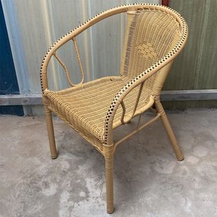 阳台茶桌椅网红藤编椅子夏天凉椅阳台桌椅老人凳子家用庭院藤椅子