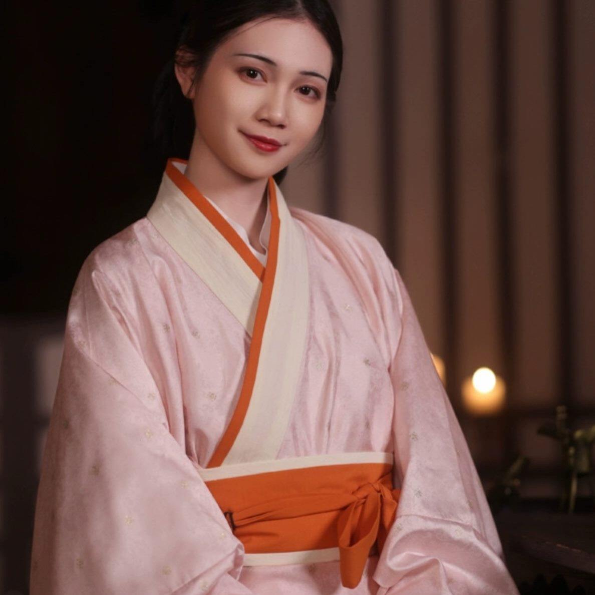 双轻薄夏季新款秦怀谷居卿和复原绕曲裾袍布料风汉服日常国风汉