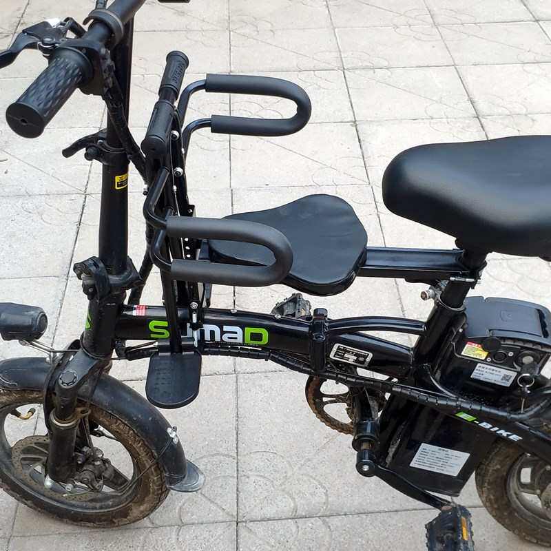 折叠电动车儿童座椅电动自行x车宝宝坐椅前置电车小孩椅子自行车