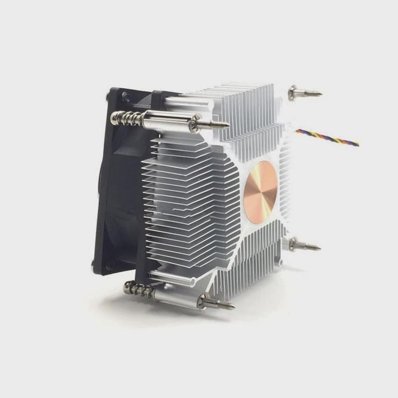 冰深1155/1200/115p0 1151/I3/I5/I7cpu散热器静V音铜芯4线温控风