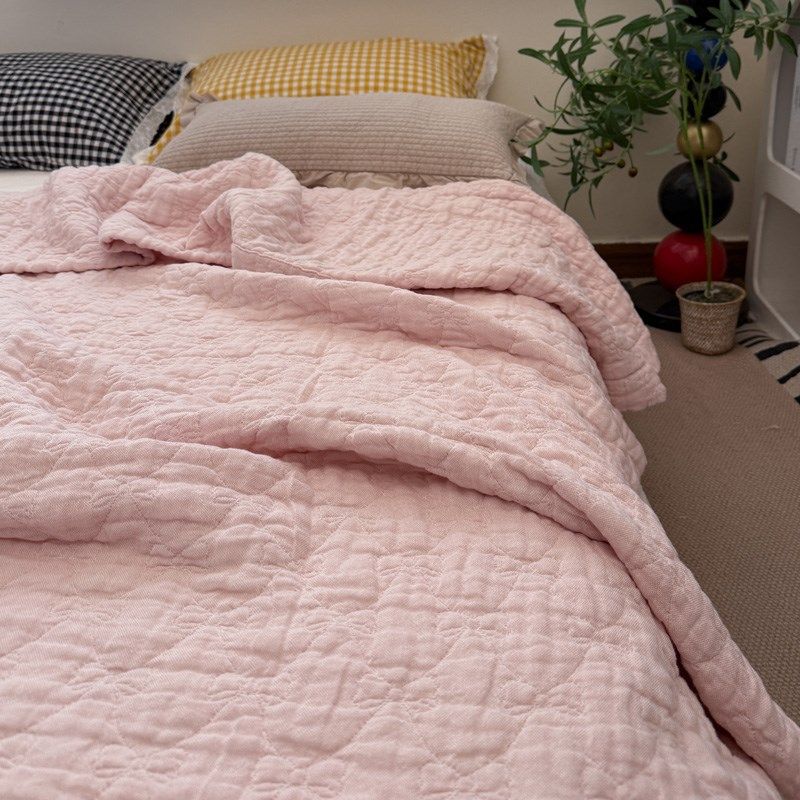 夏季全纯夏凉g被纱布盖毯单双人空调被夏被毛毯午睡毯子可机洗,床上用品,化纤被,淘宝优惠券,粉丝福利购,淘宝优惠卷