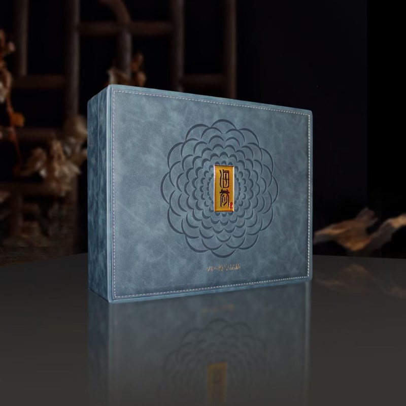 新款海参包装盒h500克装干海参礼品盒高档皮盒可定制海参礼盒 空