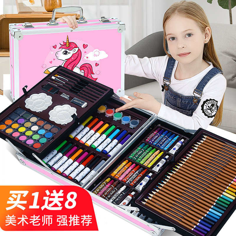 水彩笔套装可水洗幼儿园画笔儿童彩色笔安全环保小学生画画工具E