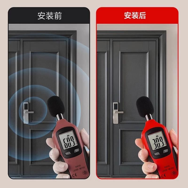 防盗入户a房门缝密封条防风大门框隔音静音进户门胶条自粘加厚