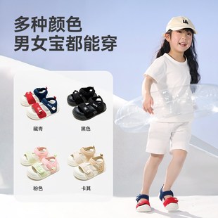 夏季儿童凉鞋女孩宝宝2025新款运C动凉鞋防滑软底透气男孩学步凉