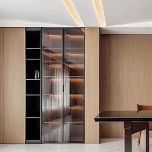 定制铝合金衣柜全屋全铝家具整体B卧室现代简约开放式衣帽间平开