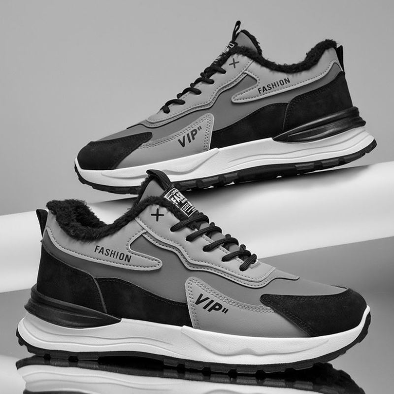 奈扶男鞋冬季2025运动防滑耐磨老爹防水加绒男士工作登山时尚潮鞋