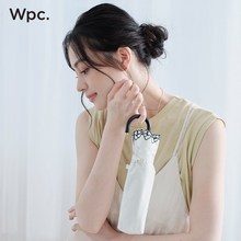 Wpc.防晒伞遮阳伞小巧轻便携折叠太阳伞女晴雨两用蝴蝶结波波伞女
