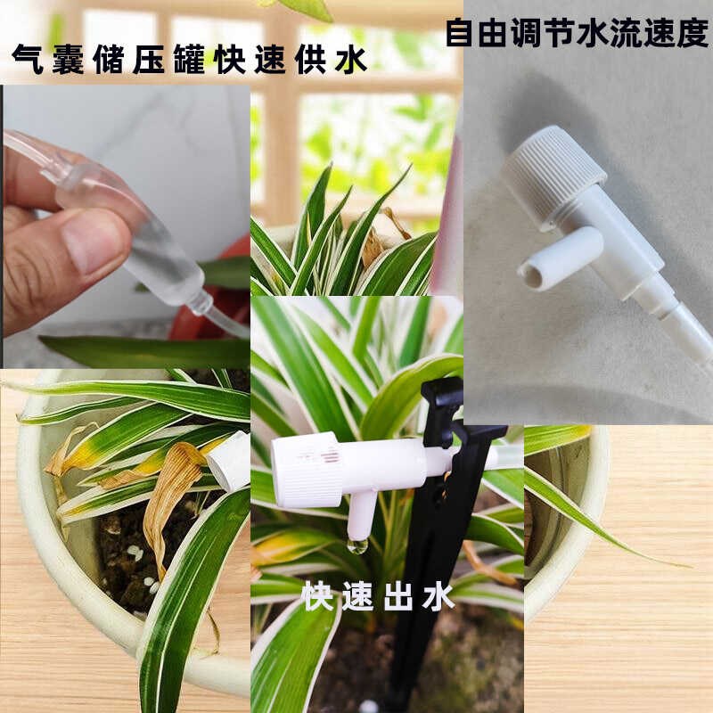 浇花神器自动浇水懒人出远门浇花3个月可调节花盆盆栽定时滴灌器