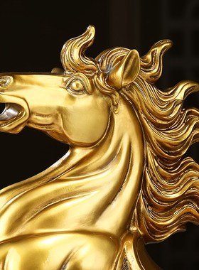 马到成功马摆件招财办公室桌面客厅电视柜装饰品公司乔迁开业礼物