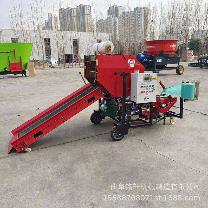 柴油机款草捆打捆包膜机厂家直供50型青贮秸秆裹包青储饲料打捆机,畜牧/养殖物资,特种养殖设备,淘宝优惠券,粉丝福利购,淘宝优惠卷