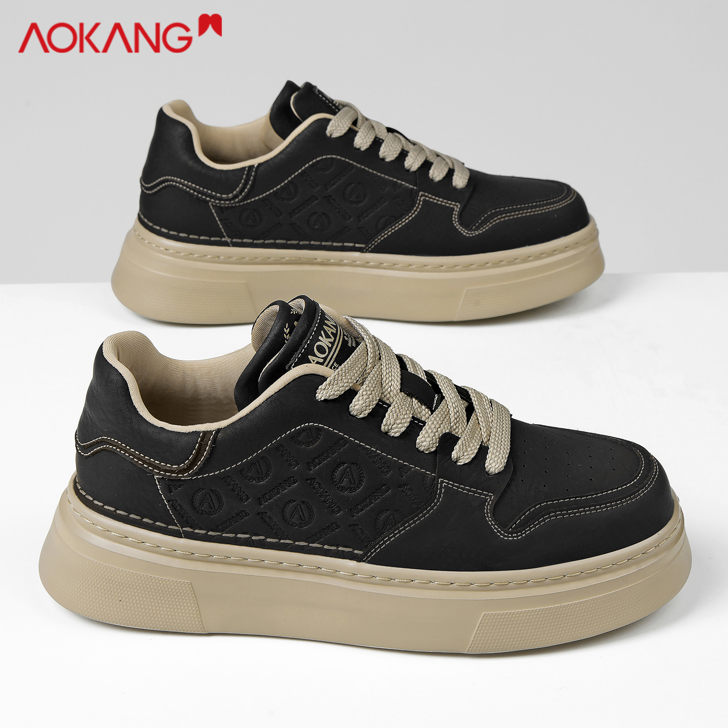 奥康新款休闲板鞋男款韩版潮流