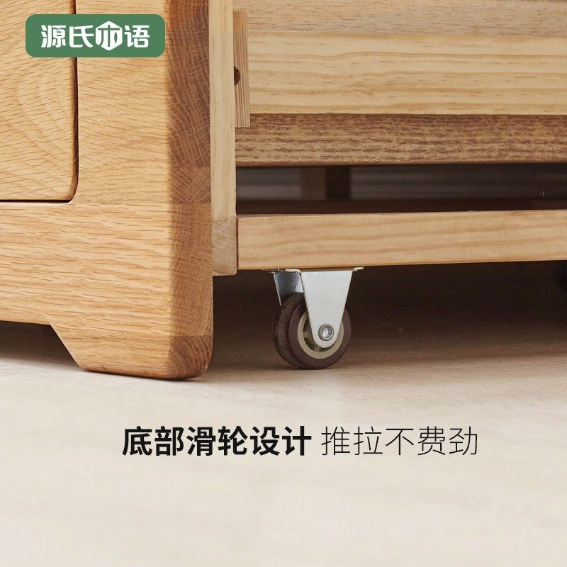 源氏木语全实木沙发床折叠两用简约坐卧伸缩床小户型客厅储物沙发图片
