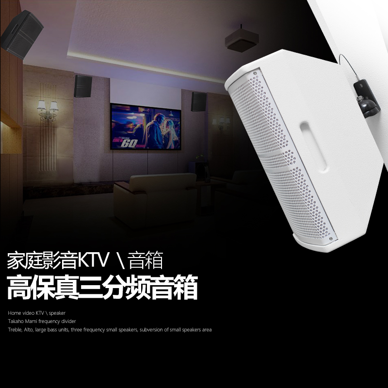 DKA 6 8 10寸中小型会议音响会议室广播系统设备壁挂音箱套装