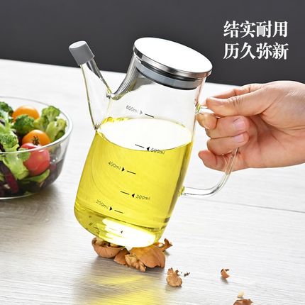 高硼硅玻璃油壶装酱油醋调料瓶不挂油大号油瓶家用厨房储油罐防漏