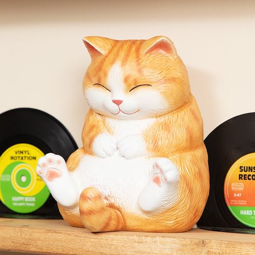 慧心巧聚肥猫防撞门挡卧室客厅阻门器桌面书立装饰品书靠落地摆件