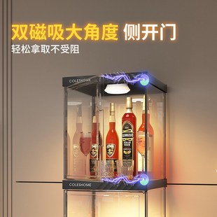 靠墙置物架小型轻奢酒架 酒柜展示柜家用客厅新型精致网红2025新款