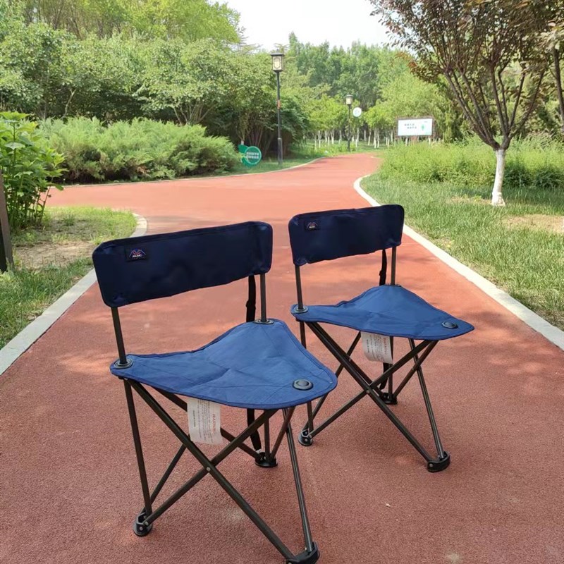 MAC户外折叠钓鱼椅凳露营装备沙滩休闲乘凉大三角大承重轻便车载
