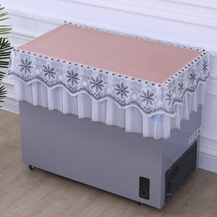 冰柜遮盖盖布翻盖式防尘新款长方形顶盖垫家用小冰柜盖垫盖布盖巾