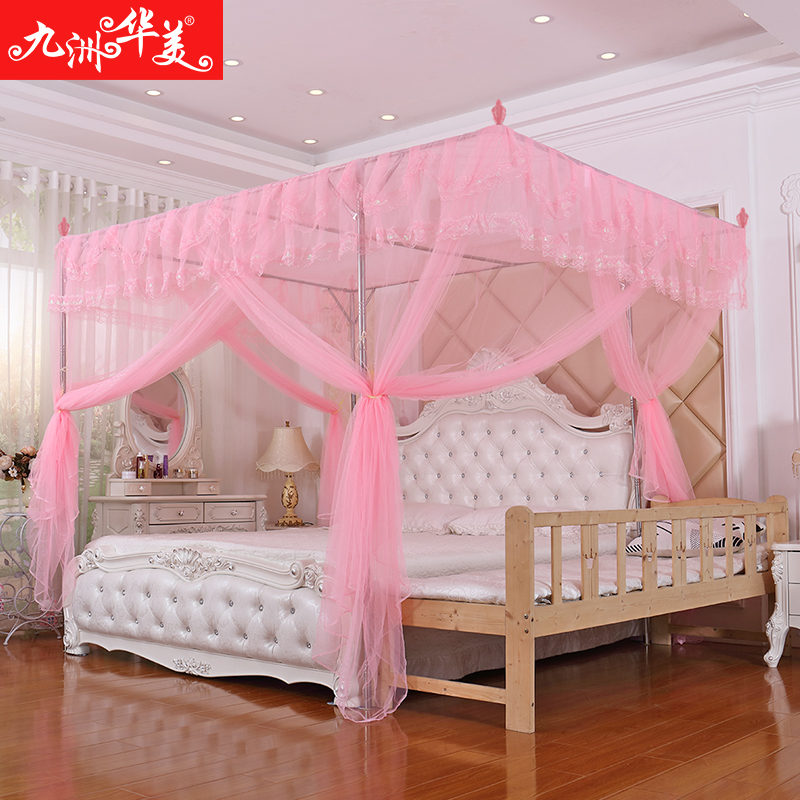 定做亲子床蚊帐拼床母子双床合并床加宽特大床三开门特殊尺寸3*2