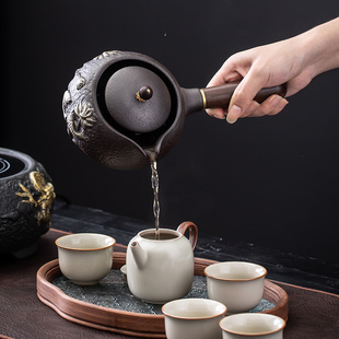 电陶炉围炉煮茶烧水壶家用茶炉养生壶白茶煮茶器罐罐壶烤奶茶陶壶
