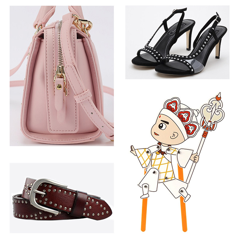 包包上的金属扣子高亮纯铜圆形双面平头卯丁对锁防锈牟钉电镀光亮