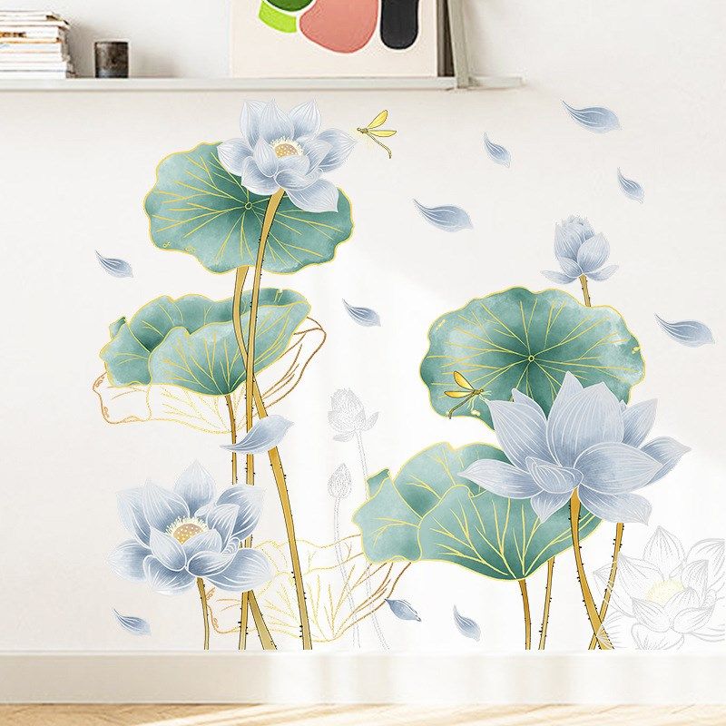 小清新绿墙贴荷叶防水壁纸自粘墙纸卧室客厅背景墙装饰画贴画贴纸,家居饰品,软装墙贴,淘宝优惠券,粉丝福利购,淘宝优惠卷