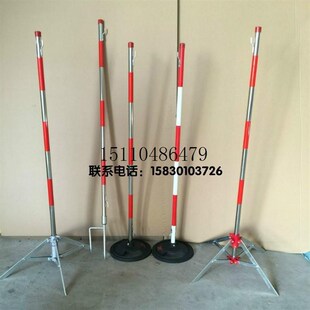 电力围网防护隔离网不锈钢立杆护栏围栏网立柱尼龙警示带支架