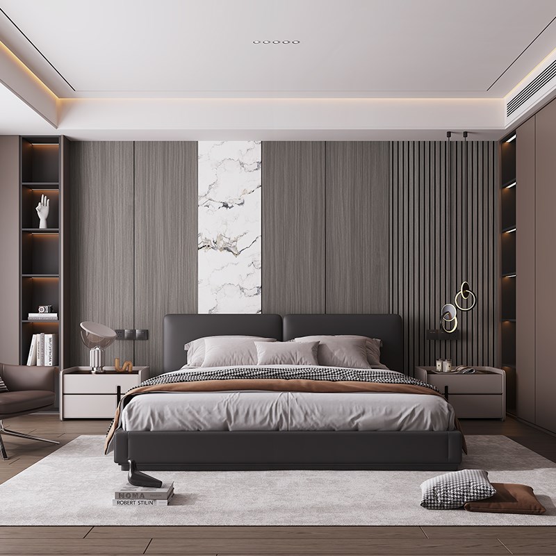 自粘岩板大理石墙贴3d立体凹凸格栅板卧室客厅电视背景墙壁纸搭配