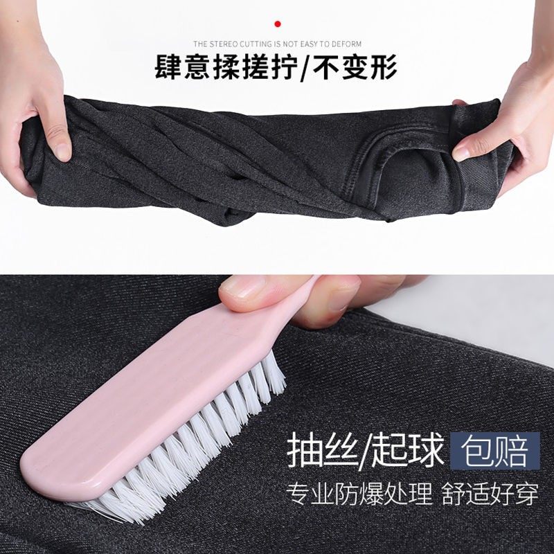 打底裤女秋冬加绒外穿八分小个子灰色牛仔裤高腰显瘦九分小脚铅笔,女装/女士精品,打底裤,淘宝优惠券,粉丝福利购,淘宝优惠卷