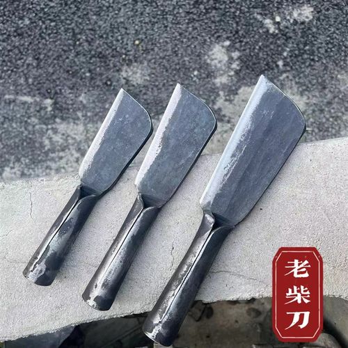 农村老式小柴刀弹簧钢手工锻打柴刀镰刀鳝鱼刀竹篾刀小巧砍柴砍树