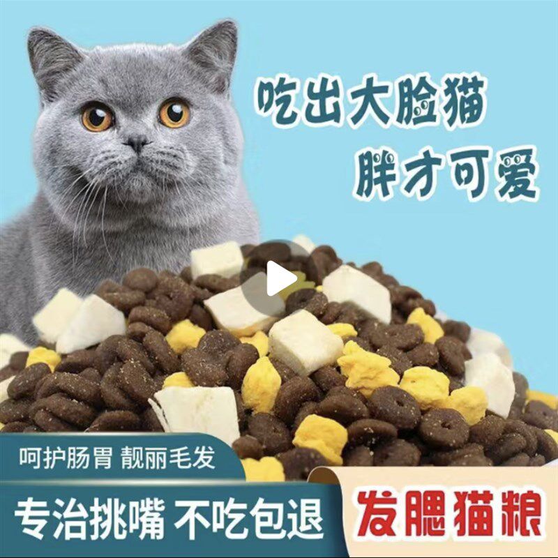 【关爱流浪猫】冻干五拼猫粮蓝猫美短全阶段成猫幼猫可试吃1-12月