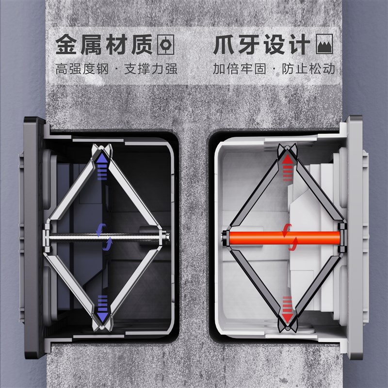 底盒修复器万能通用86型暗盒接线盒底盒插座固定器开关盒神器撑杆