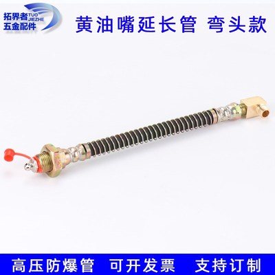 黄油嘴延长管弯头高压加长延伸软管固定注油嘴接头m6m8m10m12定制