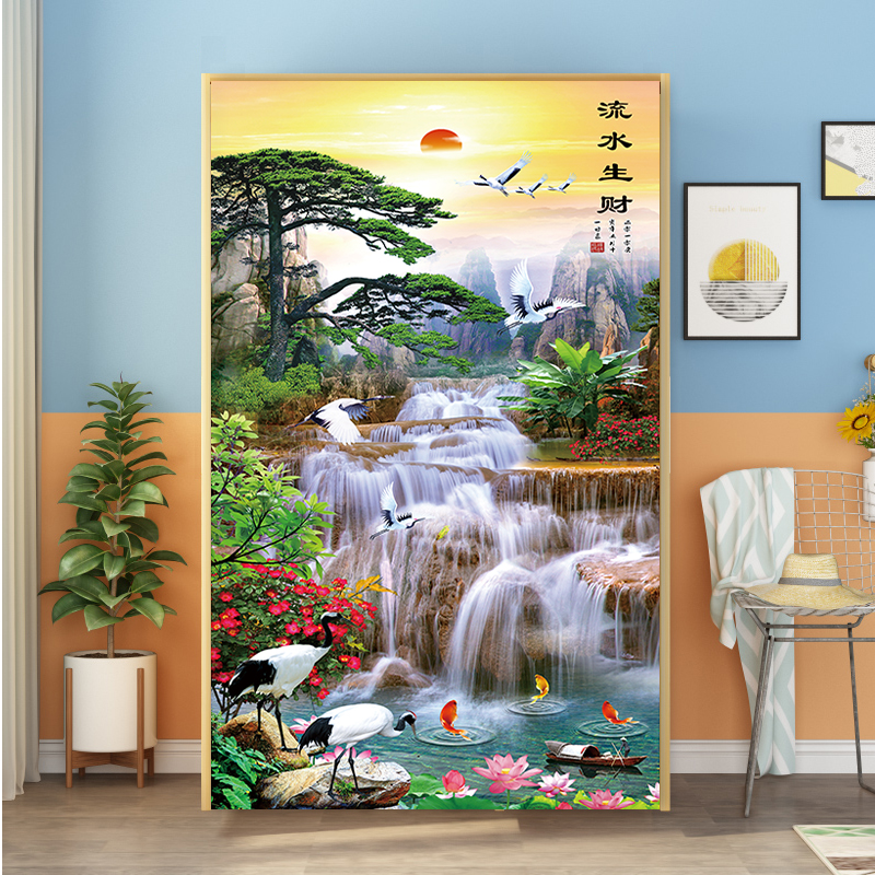 柜子遮挡帘衣柜防尘帘装饰免打孔魔术贴门帘书柜鞋柜遮丑布帘子