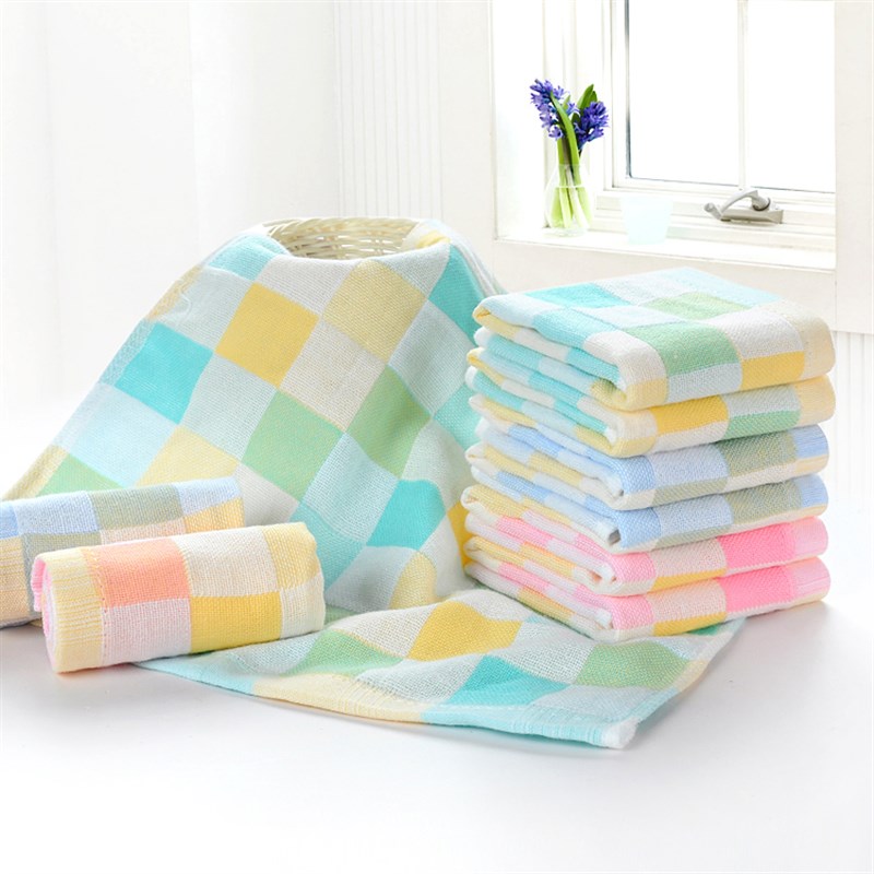 纯棉纱布口水巾 全棉婴儿洗脸毛巾新生儿宝宝小方巾儿童手帕手绢