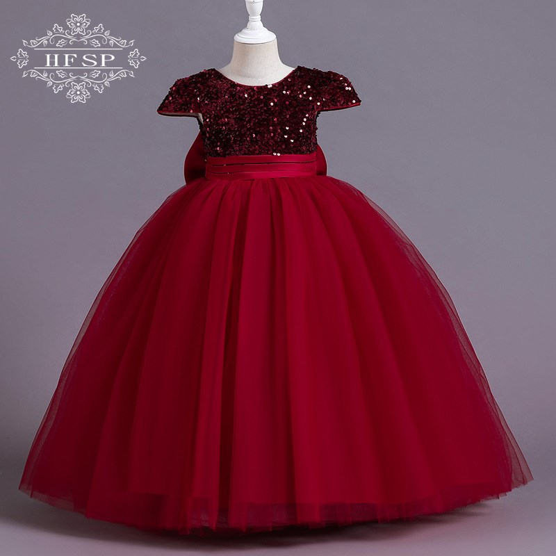 女童礼服裙亮片裙儿童夏装公主裙短袖小女孩洋气连衣裙生日演出裙
