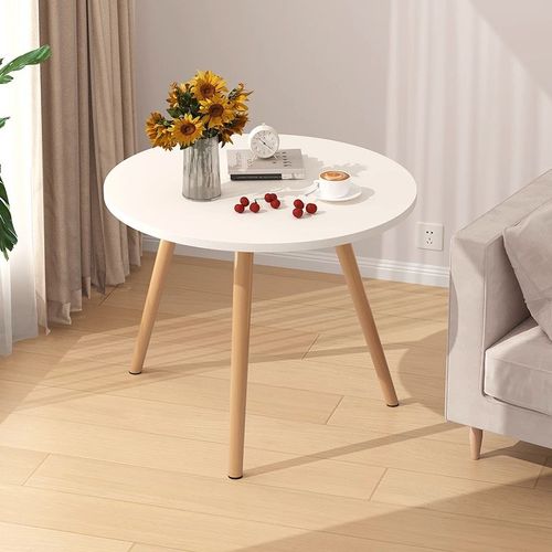 小茶几沙发边几客厅床头桌子简约飘窗阳台户型网红茶台圆桌实木腿