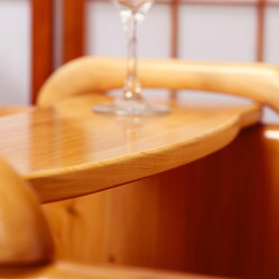 云里浪泡澡木桶成人沐浴木桶木质实木扶手浴缸保温柏木圆边浴桶