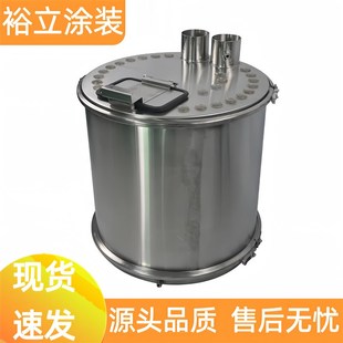 不锈钢供粉桶方形粉桶圆形硫化桶静电喷塑机流化桶大容量集中供粉