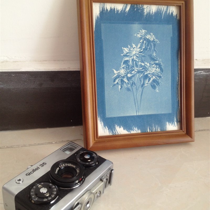 套装蓝晒diy材料包蓝晒液体颜料印相感光材料蓝晒摄影工艺包邮